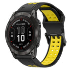 For Garmin Fenix 7X Pro 51mm / Black+Yellow