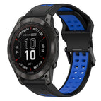 For Garmin Fenix 7X Pro 51mm / Black+Blue