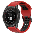 For Garmin Fenix 7X Pro 51mm / Red+Black