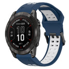 For Garmin Fenix 7X Pro 51mm / Blue+White