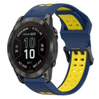 For Garmin Fenix 7X Pro 51mm / Blue+Yellow