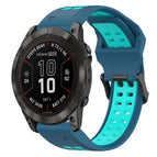 For Garmin Fenix 7X Pro 51mm / Blue+Water Duck