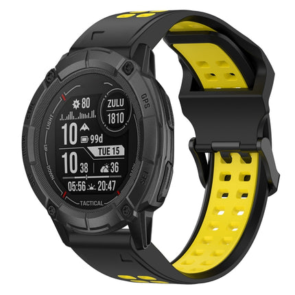 Two Color Reverse Buckle 26mm Silicone Watch Band, For Garmin Fenix 8 AMOLED 51mm, For Garmin Instinct 2X Solar