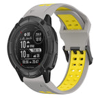 For Garmin Instinct 2X Solar / Grey+Yellow