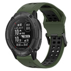 For Garmin Instinct 2X Solar / Army Green+Black