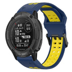 For Garmin Instinct 2X Solar / Blue+Yellow