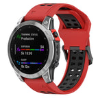 For Garmin TACTIX 7 / Red+Black