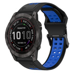 For Garmin Fenix 7X / Black+Blue