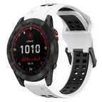 For Garmin Fenix 7X Solar / White+Black