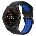 For Garmin Fenix 7X Solar / Black+Blue