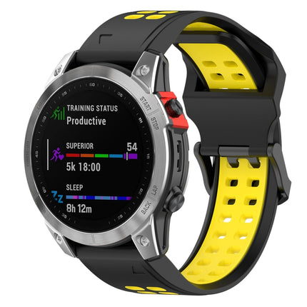 Two Color Reverse Buckle 26mm Silicone Watch Band, For Garmin Enduro 2, For Garmin Enduro
