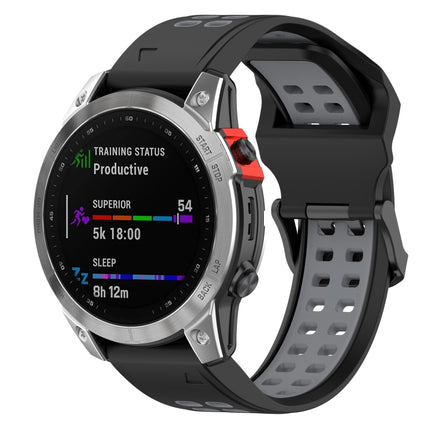 Two Color Reverse Buckle 26mm Silicone Watch Band, For Garmin Enduro 2, For Garmin Enduro
