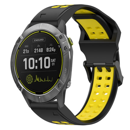 Two Color Reverse Buckle 26mm Silicone Watch Band, For Garmin Enduro 2, For Garmin Enduro