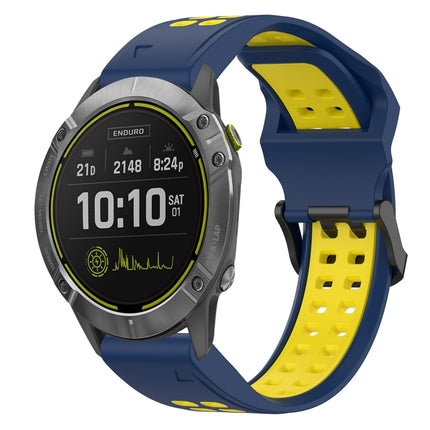 Two Color Reverse Buckle 26mm Silicone Watch Band, For Garmin Enduro 2, For Garmin Enduro