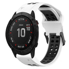For Garmin Fenix 6X / White+Black