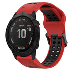 For Garmin Fenix 6X / Red+Black