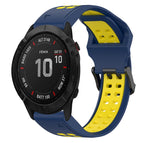 For Garmin Fenix 6X / Blue+Yellow
