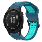 For Garmin Fenix 6X / Blue+Water Duck