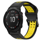 For Garmin Fenix 6X Pro / Black+Yellow