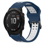 For Garmin Fenix 6X Pro / Blue+White