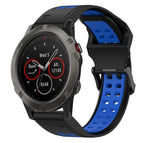 For Garmin Fenix 5X / Black+Blue