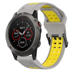 For Garmin Fenix 5X / Grey+Yellow