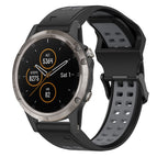 For Garmin Fenix 5X Plus / Black+Grey