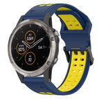 For Garmin Fenix 5X Plus / Blue+Yellow