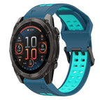 For Garmin Fenix 8 AMOLED 51mm / Blue+Water Duck