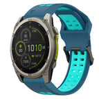 For Garmin Fenix 8 MIP 51mm / Blue+Water Duck