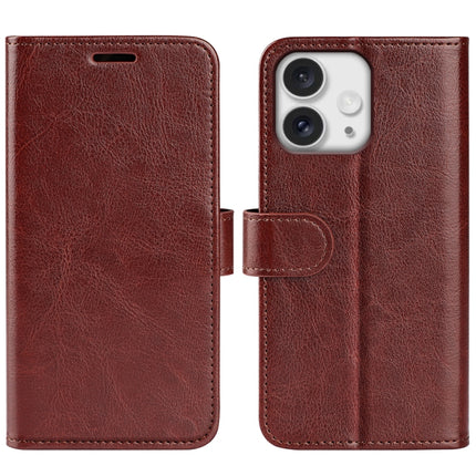 R64 Texture Horizontal Flip Leather Phone Case, For iPhone 18 Pro / 17 Pro, For iPhone 18 Pro Max / 17 Pro Max, For iPhone 17e / 16e, For iPhone 17, For iPhone Air, For iPhone 16 Pro Max