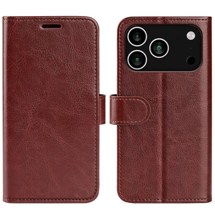 R64 Texture Horizontal Flip Leather Phone Case, For iPhone 18 Pro / 17 Pro, For iPhone 18 Pro Max / 17 Pro Max, For iPhone 17e / 16e, For iPhone 17, For iPhone Air, For iPhone 16 Pro Max