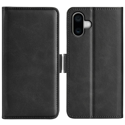Dual-side Magnetic Buckle Horizontal Flip Leather Phone Case, For iPhone 16 Pro Max, For iPhone 16e, For iPhone 16 Pro, For iPhone 16 Plus