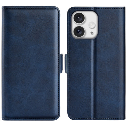 Dual-side Magnetic Buckle Horizontal Flip Leather Phone Case, For iPhone 16 Pro Max, For iPhone 16e, For iPhone 16 Pro, For iPhone 16 Plus