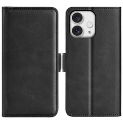 Dual-side Magnetic Buckle Horizontal Flip Leather Phone Case, For iPhone 16 Pro Max, For iPhone 16e, For iPhone 16 Pro, For iPhone 16 Plus