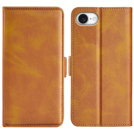 Dual-side Magnetic Buckle Horizontal Flip Leather Phone Case, For iPhone 16 Pro Max, For iPhone 16e, For iPhone 16 Pro, For iPhone 16 Plus