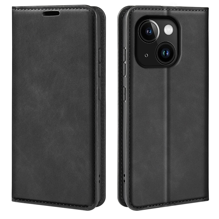Retro-skin Magnetic Suction Leather Phone Case