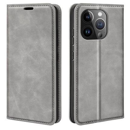 Retro-skin Magnetic Suction Leather Phone Case