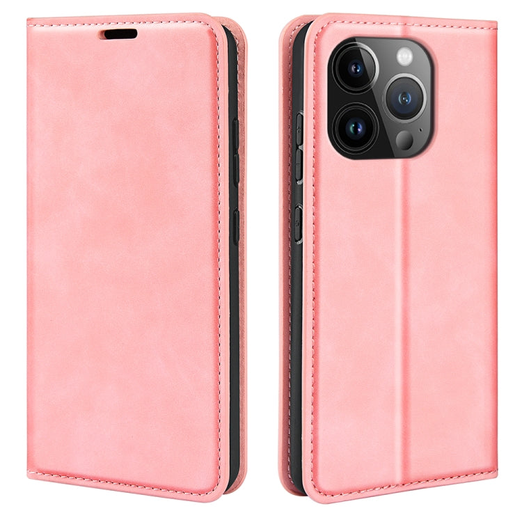 Retro-skin Magnetic Suction Leather Phone Case, For iPhone 16, For iPhone 15 Pro Max, For iPhone 15 Pro, For iPhone 15 Plus