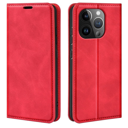 Retro-skin Magnetic Suction Leather Phone Case