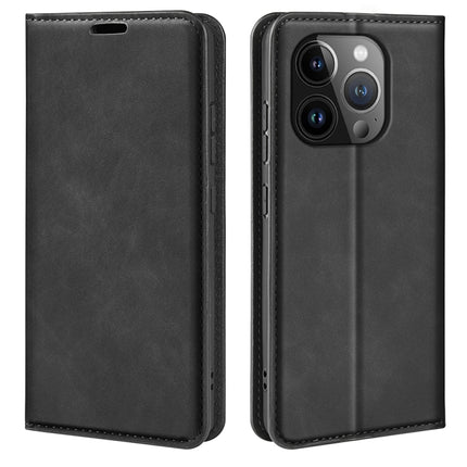Retro-skin Magnetic Suction Leather Phone Case