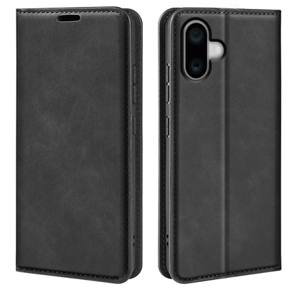 Magnetische Handyhülle aus Leder im Retro-Look mit Saugnapf, für iPhone 15 Plus, für iPhone 15