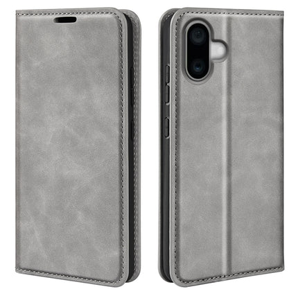 Magnetische Handyhülle aus Leder im Retro-Look mit Saugnapf, für iPhone 15 Plus, für iPhone 15