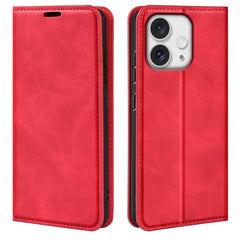 Retro-skin  Magnetic Suction Leather Phone Case, For iPhone 16 Pro Max, For iPhone 16 Pro, For iPhone 16 Plus, For iPhone 16, For iPhone SE 2024, For iPhone 15 Pro Max