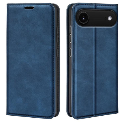 Magnetische Handyhülle aus Leder im Retro-Look mit Saugnapf, für iPhone 15 Plus, für iPhone 15