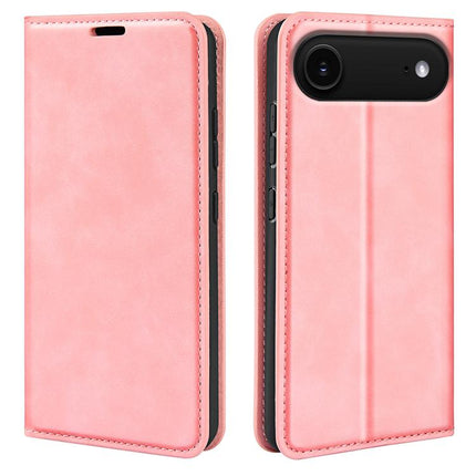 Magnetische Handyhülle aus Leder im Retro-Look mit Saugnapf, für iPhone 15 Plus, für iPhone 15