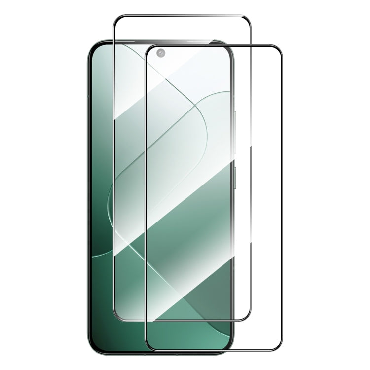 2pcs ENKAY Hat-Prince Full Glue High Aluminum-silicon Tempered Glass Film, For Redmi 15C Global 171.5mm / Poco C85, For Redmi 15C 5G / 4G Europe 173.1mm, For Redmi 13X, For Redmi Note 14S 4G, For Redmi Turbo 4, For Xiaomi Poco X7 Pro�������������������...