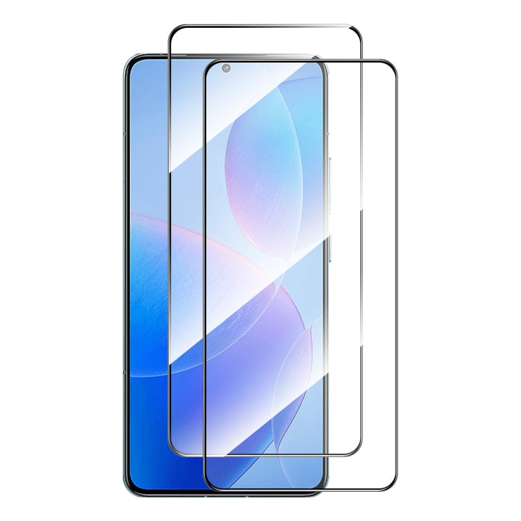 2pcs ENKAY Hat-Prince Full Glue High Aluminum-silicon Tempered Glass Film, For Redmi 15C Global 171.5mm / Poco C85, For Redmi 15C 5G / 4G Europe 173.1mm, For Redmi 13X, For Redmi Note 14S 4G, For Redmi Turbo 4, For Xiaomi Poco X7 Pro�������������������...