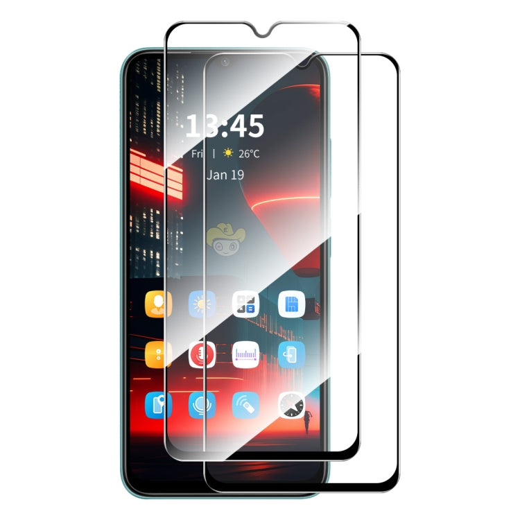 2pcs ENKAY Hat-Prince Full Glue High Aluminum-silicon Tempered Glass Film, For Redmi 15C Global 171.5mm / Poco C85, For Redmi 15C 5G / 4G Europe 173.1mm, For Redmi 13X, For Redmi Note 14S 4G, For Redmi Turbo 4, For Xiaomi Poco X7 Pro�������������������...