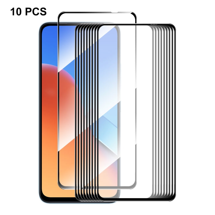 10pcs ENKAY Hat-Prince Full Glue High Aluminum-silicon Tempered Glass Film, For Redmi 15C Global 171.5mm / Poco C85, For Redmi 13X, For Redmi Note 14S 4G, For Redmi Turbo 4, For Xiaomi Poco X7 Pro, For Redmi Note 14 4G 163.25mm, For Redmi A4 5G��������...